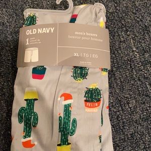 Old navy men’s boxers Christmas cactus. XL